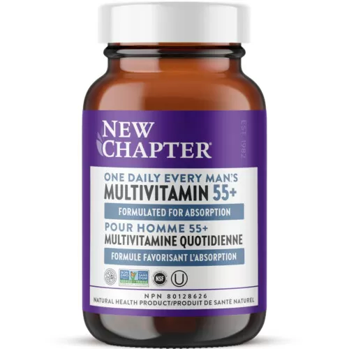 New Chapter One Daily Every Man's Multivitamin 55+ 60 Vegetarian Tablets