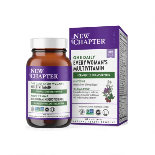 New Chapter One Daily Every Woman's Multivitamin 60 Vegetarian Tablets