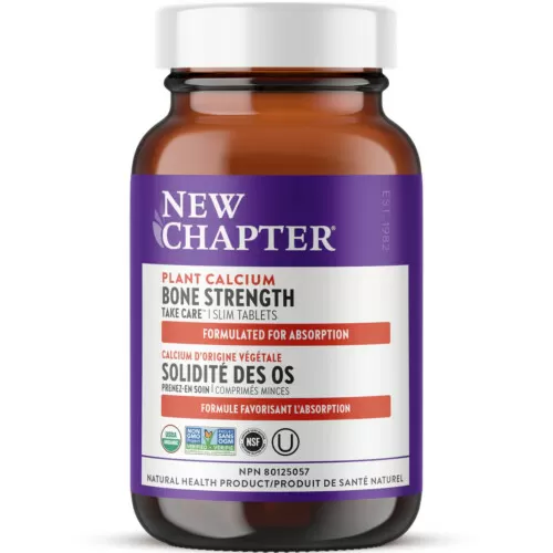 New Chapter Plant Calcium Bone Strength Take Care 120 Vegetarian Tablets