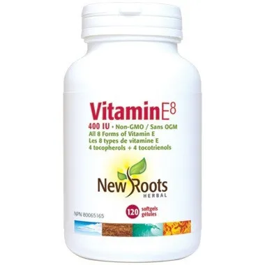 New Roots Vitamin E8 400IU 60 Softgels @