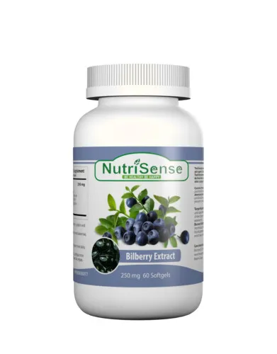 Nutrisense Bilberry Extract 250mg 60Softgels