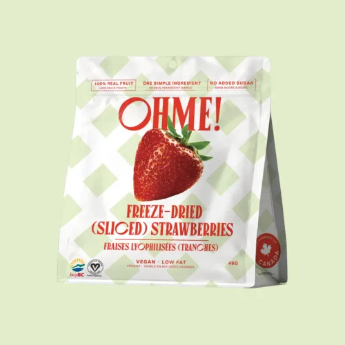 OHME! Freeze Dried Strawberries - Sliced 46g