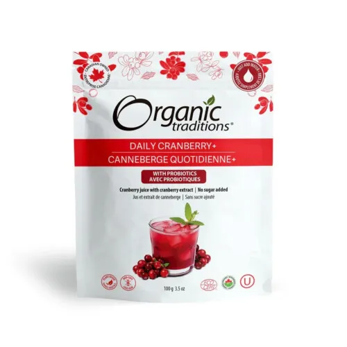 Organic Traditions Daily Cranberry+ 100g 3.5oz@