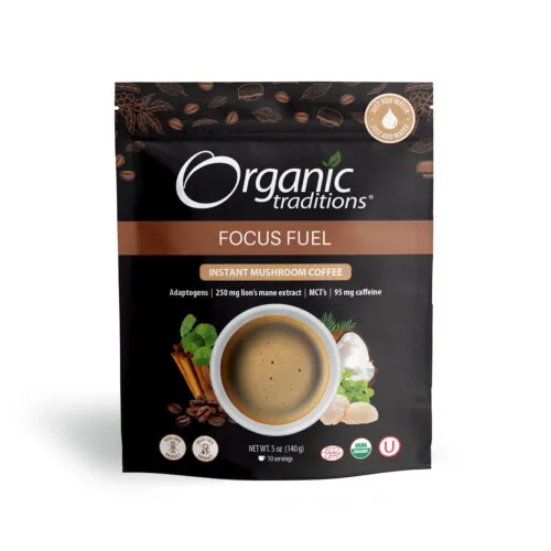 Organic Traditions Focus Fuel Instant Mushroom Coffee 140g @