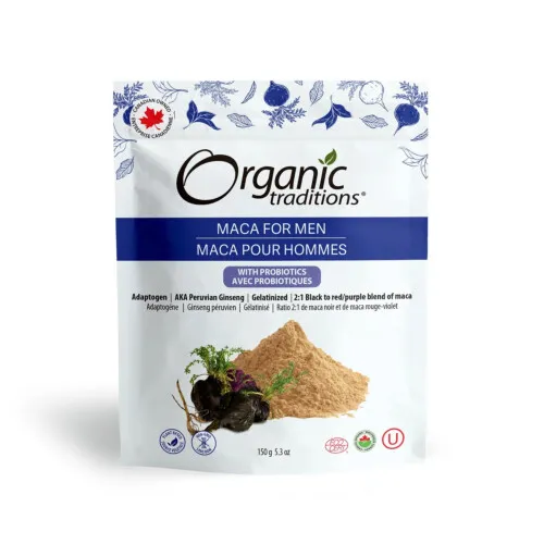 Organic Traditions Maca for Men with Probiotics 150g @