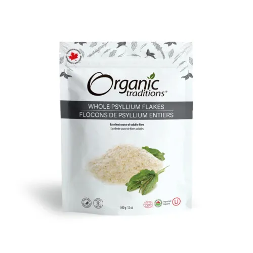 Organic Traditions Whole Psyllium Flakes 340g@