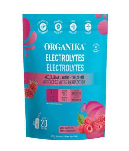 Organika Electrolytes - Wild Raspberry 3.5g x 20 Sachets @