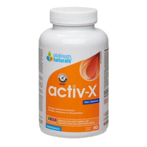 Platinum Naturals Activ-X Men Multivitamin 60 Softgels @