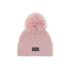 Stonz Pom Beanie - Haze Pink 12-24M