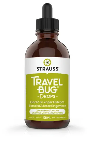 Strauss Travel Bug Drops - Garlic & Ginger Extract 100ml