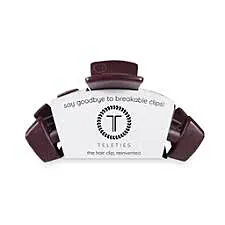 TELETIES Hair Clip Large - Classic Burgundy Bliss