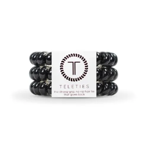 TELETIES Jet Black Large - Pack of 3
