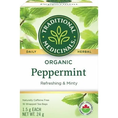Traditional Medicinals Organic Peppermint Tea 16 Count