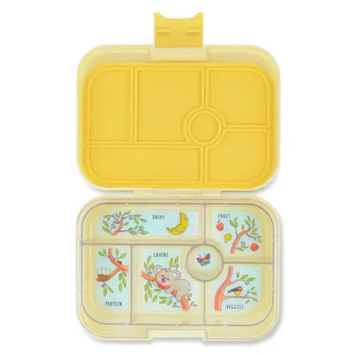 Yumbox Original 6 Compartment -Sunburst Yellow - Koala Tray