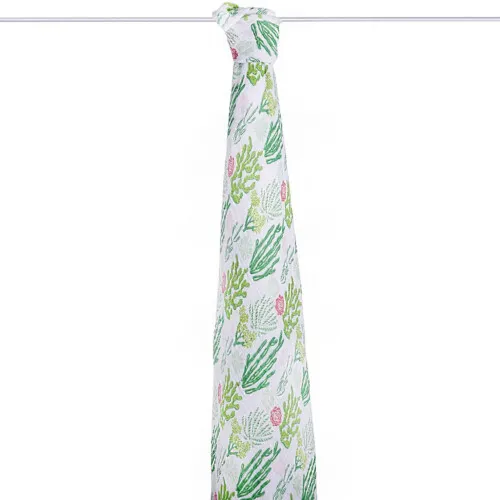 Aden & Anais Classic Swaddle Single in Box - Cactus Blooms