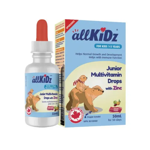 Allkidz Junior Multivitamin Drops with Zinc 50ml @