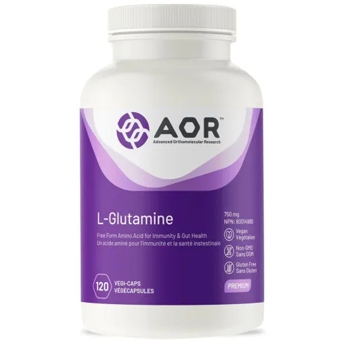AOR L-Glutamine 750mg 120Vcaps
