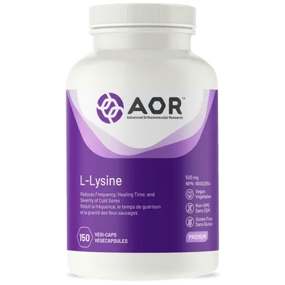 AOR Lysine, Vitamin C and Hyaluronic Acid 60 VegiCaps