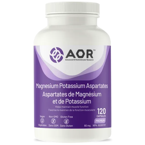AOR Magnesium/Potassium Aspartates 120 VegiCaps