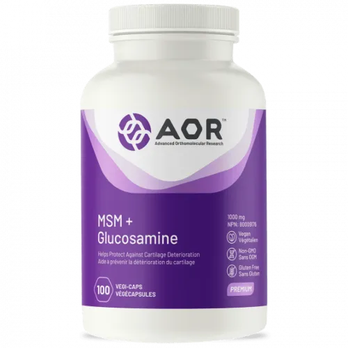 AOR MSM + Glucosamine 100 VegiCaps