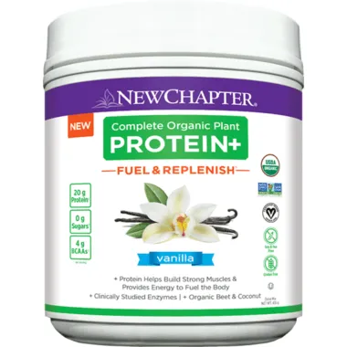 New Chapter Complete Organic Plant Protein+ Fuel & Replenish Vanilla 435g @