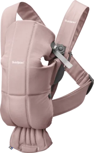 BabyBjorn Baby Carrier Mini - Old Rose Cotton Dusty Pink