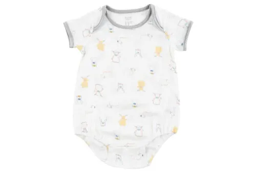 Nest Design Bamboo Pima Short Sleeve Onesie - Ox-Standing! 3-6M