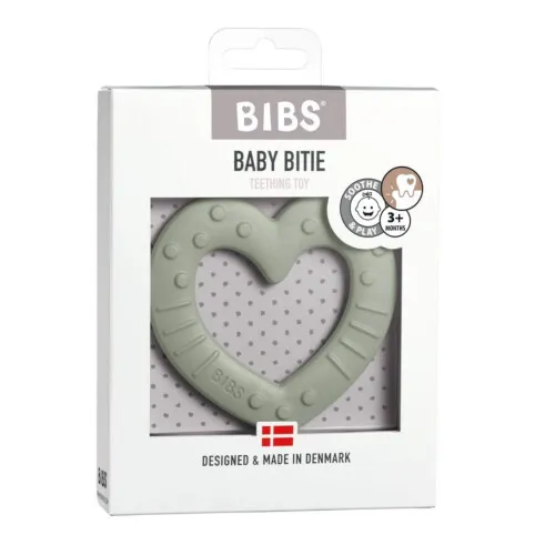 BIBS Baby Bitie Heart Sage ONE SIZE