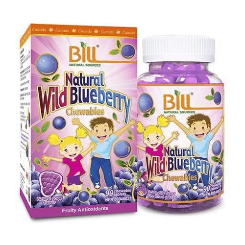 Bill Natural Wild Blueberry 90 Chewables Tablets @#
