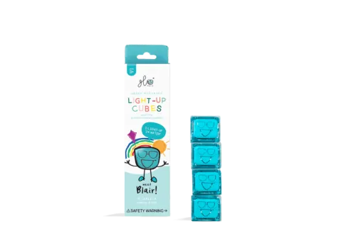 Glo Pals Light-Up Bath Cubes  - Blair (4 pack) 3+