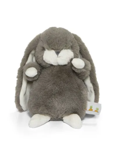 Bunnies By The Bay Tiny Nibble Bunny Plush Toy 8"- Coal