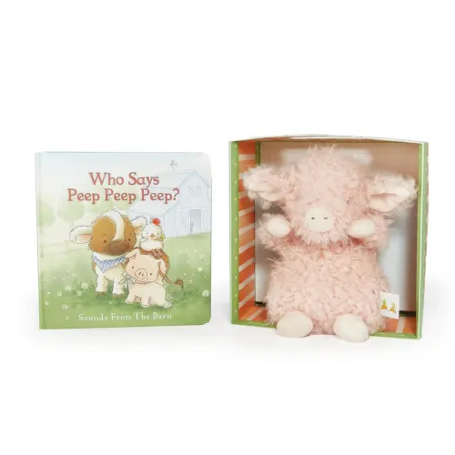 Bunnies By The Bay Who Says Peep Peep Book and Plush Boxed Set