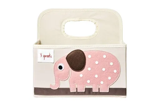 3 Sprouts Diaper Caddy elephant