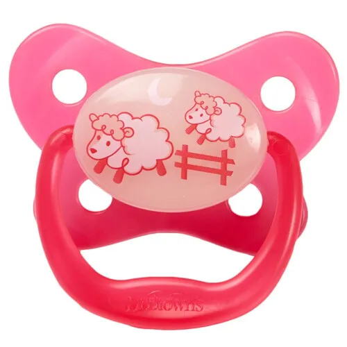 Dr Brown's Animal Pacifier 0-6 Months - Pink Sheep