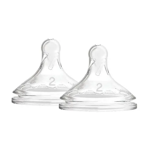 Dr Brown's Natural Flow Wide Neck Nipples 2 pack - Level 1 0m+