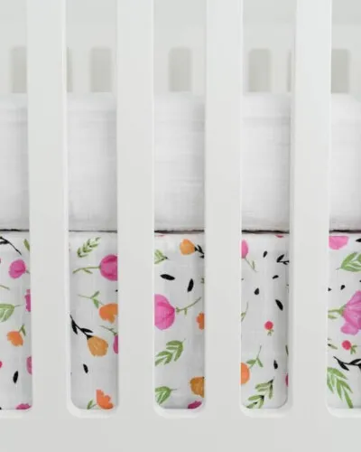 Little Unicorn Cotton Muslin Crib Skirt Berry & Bloom