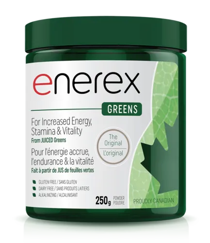 Enerex Botanicals Greens Original Raw Organic Green Juice Powders 250g @