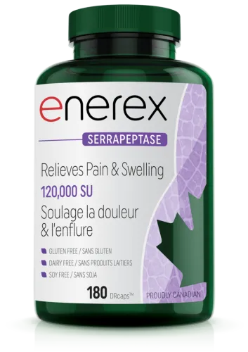 Enerex Botanicals Serrapeptase120,000 SU 180 Capsules @