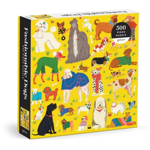 Galison Fashionable Dogs 500 Piece