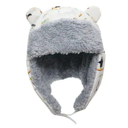 Flapjackkids Water Repellent Trapper Hat - Grey - Medium 2-4Y