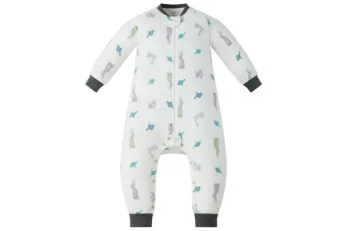 Nest Designs Avocado Bamboo Long Sleeve Footed Sleep Bag 1.0 TOG -The Tortoise & The Hare - 18M-2.5T