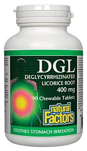 Natural Factors DGL Licorice Root 400MG 90 Tablets @