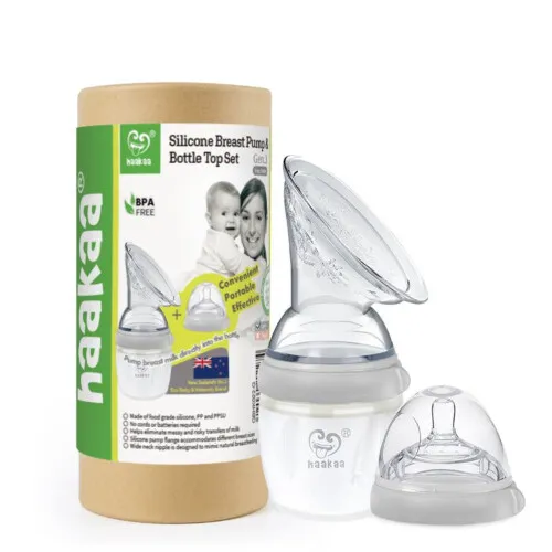 Haakaa Silicone Generation 3 Silicone Pump 160ml - Grey