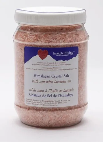 Heartfelt Living Himalayan Crystal Bath Salts with Lavender oil 1kg