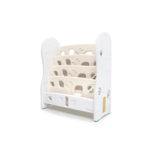 Ifam Design Open Book Shelf_3Level (White/Beige)