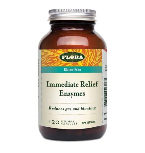 Flora Udo's Choice Immediate Relief Enzyme 120 Vcaps @