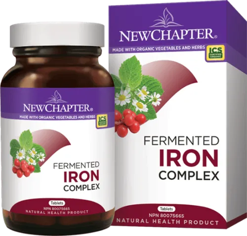 New Chapter Fermented Iron Complex 60 Vegetarian Tablets @