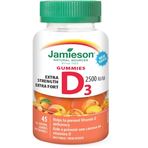 Jamieson Extra Strength Vitamin D3 Gummies 45 Count