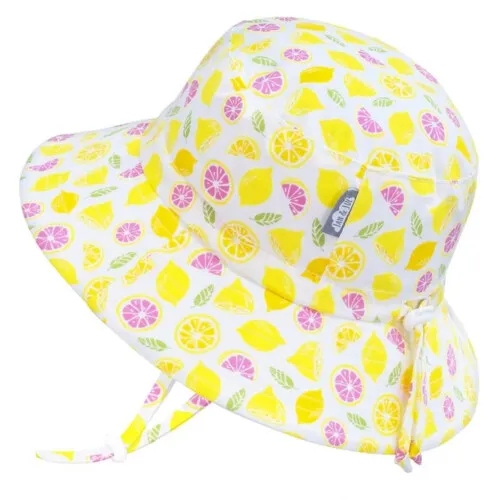 Jan & Jul Kids Sun Hat Cotton Bucket Hat - Lemon - XL