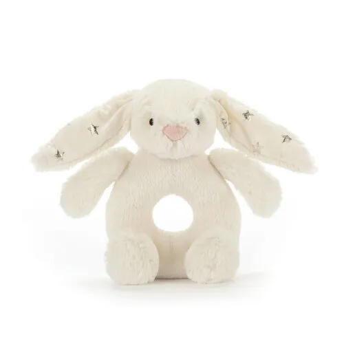 Jellycat Bashful Twinkle Bunny Ring Rattle